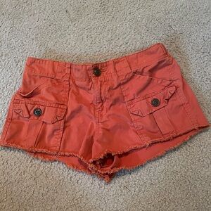 Lucky Brand Orange Cargo Shorts Vibrant Summer Style
